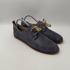 Pikolinos Calabria Blue Lace Up Shoes Women's Size 38 US 7-7.5 Casual Flat EUC
